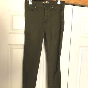 Madewell 10” high rise skinny in Garment Dye